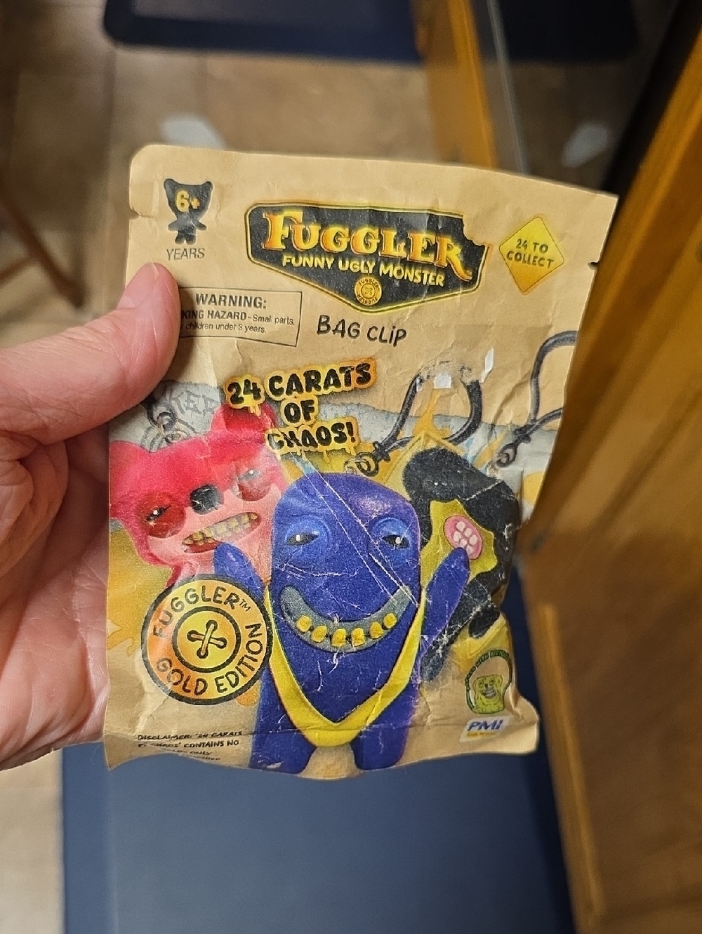 NEW Fuggler Funny Ugly Monster Gold Edition Bag Clip Blind Bag